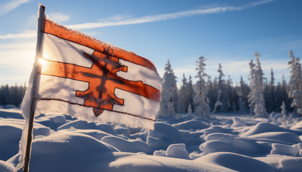 Général - A la découverte du drapeau de la Laponie ou drapeau sámi